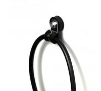 18mm dia x 6mm high Rubber Coated Cable Holding Magnet With 6mm Rubber Clamp (Black) - 1.6kg Pull (Pack of 1)