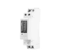 18mm Din Rail Single Phase Analog Counter Electricity Power Consumption Wattmeter Energy Meter 230V AC 32A