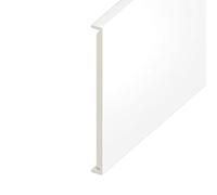18mm Fascia Board Box End Double-Edged (450mm x 1.25m) - White