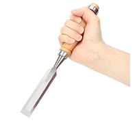 18mm Flat Chisel Woodworking Accessory Chrome Vanadium Alloy Steel with Wooden Handle for Carpentry