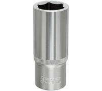 18mm Forged Steel Deep Drive Socket - 3/8" Square Drive - Chrome Vanadium Socket