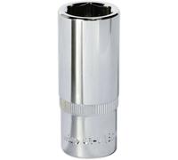 18mm Forged Steel DEEP Drive Socket - 3/8" Square Drive Polished Chrome Vanadium