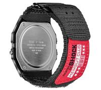 18mm Hook And Loop Watch Band Strap for Casio F-91W W-59 W-215 W-216H W-217 W-218H W-219H W-S210 W-735H,Rugged Nylon Sports Replacement Strap