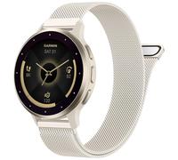 18mm Metal Bands Compatible with Garmin Venu 3S/Venu 2S/Vivoactive 4S/Forerunner 255S/265S Watch Band, Quick Release Stainless Steel Replacement Strap for GarminMove 3S/Active S Watch Band Women Men