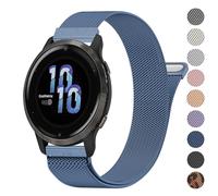 18mm Metal Bands for Garmin Venu 3S/Venu 2S/Vivoactive 4S/Vivomove 3S/Forerunner 265s, Quick Release Stainless Steel Replacement Band for Garmin Forerunner 255s/265s, One Size, Metal, No Gemstone