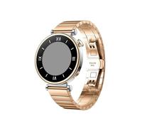 18mm Metal Stainless Steel Strap Fit For Huawei Watch GT4 41mm/Garmin Forerunner 265S 255S/Venu 3S(Rose Gold)