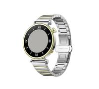 18mm Metal Stainless Steel Strap Fit For Huawei Watch GT4 41mm/Garmin Forerunner 265S 255S/Venu 3S(Silver Gold)