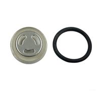 18mm Motorcycle Brake Cylinder Mirror - Having Sets Glass 2 Seals (4 Pieces) for Modified Motorcycles Plastic Plus Metal Construction Oil Upper Sight
