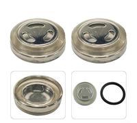 18mm Motorcycle Sight Glass Set (4 PCS) with Seals for Brake Cylinder - Plastic and Metal Construction, Compatible with Modified Motorcycles