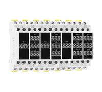 18mm Multimeter Single PhaseThree Phase Voltmeter Ammeter Frequency Meter LED Digital Display Detector 80-500VAC(1Phase Voltmeter)