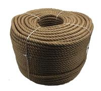 18mm Natural Jute Rope x 75 Metres, Rustic Twisted Craft Garden Decking