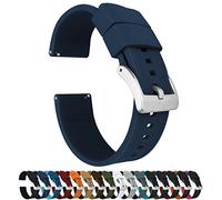 18mm Navy Blue - BARTON Elite Silicone Watch Bands - Quick Release - Choose Strap Color & Width