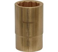 18mm Non-Sparking Walldrive Socket - Durable Beryllium Copper Tool For Safety