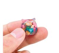 18MM Owl Decoration Epoxy Resin Natural Crushed Crystal Stone Desk Ornaments Home Garden Decoration