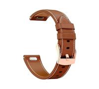 18mm Quick Button Leather Strap For Huawei Watch GT6 GT5 GT4 41mm GT5pro 42mm Women's Replacement Wristband Bracelet Accessories(Brown,18mm)