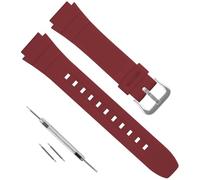 18mm Replacement Rubber Resin Watchband for Casio F-108 AE-1000W AE-1200 AE-1300 W-216 W218H W-219H W735H W800H SGW-300H, Soft PU Watch Strap for Casio Watch Strap