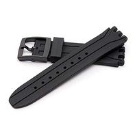 18mm Replacement Waterproof Silicone Rubber Watch Strap Band for SUIK400 | SUIB400 Swatch National Hero Series Rubber Strap Bracelet