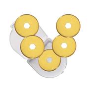 18mm Rotary Cutter Blades,Rotary Blades 18mm, Fits Fiskars,OLFA,Fabric Cutting Blades Refill for Quilting Scrapbooking Sewing Arts &Crafts,SKS-7,Titanium Coated, 5-Pack