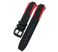 18mm Rubber Silicone Waterproof Watch Band Strap for Tissot T111417 Wrist Bracelet Quartz Watch Men Women's Sports Accessories (Color : Black Black Black, Size : 18mm)