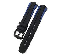 18mm Rubber Silicone Waterproof Watch Band Strap for Tissot T111417 Wrist Bracelet Quartz Watch Men Women's Sports Accessories (Color : Black Black Black, Size : 18mm)