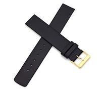 18mm Screwing Genuine Leather Watch Strap Replacement for Skagen (Black)