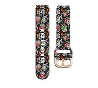 18mm Silicone Printing Watchband Strap For Garmin Vivoactive 4S/Vivomove 3S/Venu 2S Smart Watch Bracelet Wrist Band Sport