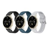 18mm Silicone Watch Band for Garmin Venu 3S / Venu 2S / Vivoactive 4S / Vivomove 3S / Forerunner 255S/265S Music Watch Bands, Quick Release Sport Wristband Replacement Strap for Garmin Forerunner 255s