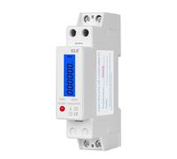 18mm Single Phase 1P 2 Wire Digital Wattmeter Power Consumption Analog Energy Meter AC 230V 50Hz LCD Electric Rail Mount(Digital)
