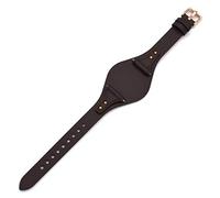 18mm Spring Bar Genuine Leather Watch Strap Replacement for Fossil ES4286 ES4114 ES4113 ES3838 ES3748 ES3625 ES3616 ES3615, deep brown, 18 mm, Traditional