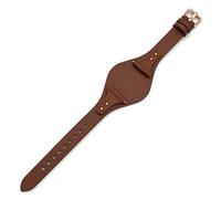 18mm Spring Bar Genuine Leather Watch Strap Replacement for Fossil ES4286 ES4114 ES4113 ES3838 ES3748 ES3625 ES3616 ES3615, Brown, 18 mm, Traditional