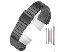 18mm Stainless Steel Replacement Watchband Compatible with Casio F-108WH AE1200WH A168WA A158WA LA670WGA A700W Women's and Men's Watch Accessories (Black1)