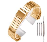 18mm Stainless Steel Replacement Watchband Compatible with Casio F-108WH AE1200WH A168WA A158WA LA670WGA A700W Women's and Men's Watch Accessories (Gold1)