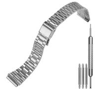 18mm Stainless Steel Strap Compatible with Casio A158WA A168WA AE1200 AQ230 | Stainless Steel Replacement Watch Band AQ-230 A700W AE-1200W W-218H Wristband