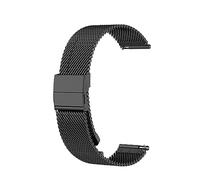 18mm Straps Compatible with Withings Steel HR 36mm Strap, Stainless Steel Metal Mesh Wristband Replacement Business Band for Steel HR 36mm Smart Watch (Black)