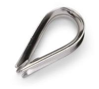 18mm Thimbles for 18mm Wire or Rope - A4 (Marine Grade) Stainless - 2 Pack