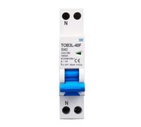 18mm Type A RCBO Residual Current Circuit Breaker 1P+N | B Curve Overcurrent Protection, 10kA Breaking Capacity, 220V 230V AC, 6A 10A 16A 20A 25A 32A 40A, 35mm DIN Rail(B25A)