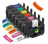 18mm TZe TZ Label Maker Tape Replacement for Brother P Touch Label Colored