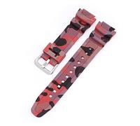 18mm Watch Band AQ-S810W AE-1000W AE-1200/1300 SGW-300 Strap Men Camouflage Silicone Rubber Wrist Bracelet Accessories Fit for Casio Watch Strap (Color : Khaki Black, Size : 18mm) Full of stars