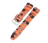 18mm Watch Band AQ-S810W AE-1000W AE-1200/1300 SGW-300 Strap Men Camouflage Silicone Rubber Wrist Bracelet Accessories Fit for Casio Watch Strap (Color : Khaki Black, Size : 18mm) Full of stars