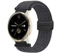 18mm Watch Strap Braided Magnetic for Garmin Venu 3S Strap/Forerunner 265S, Quick Release Adjustable Stretchy Comfortable Solo Loop for Men & Women