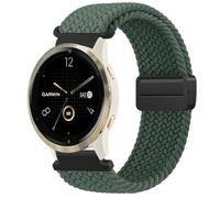 18mm Watch Strap Braided Magnetic for Garmin Venu 3S Strap/Forerunner 265S, Quick Release Adjustable Stretchy Comfortable Solo Loop for Men & Women