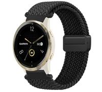 18mm Watch Strap Braided Magnetic for Garmin Venu 3S Strap/Forerunner 265S, Quick Release Adjustable Stretchy Comfortable Solo Loop for Men & Women