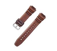 18mm Watch Strap Compatible With Casio AQ-S810W/S800W SGW-300H/400H AE-1000W/1200 W-S200H W-735H Men Women Colorful PU Wrist Band Bracelet(Coffee)