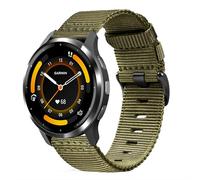 18mm Wear-Resistant Nylon Band Compatible with Garmin Venu 3S/2S/Vivoactive 4S/Vivomove 3S, Rugged Nylon Quick Release Farbic Strap Wristband for forerunner 265S/255S/Fossil Women's Gen 6/5E 42mm