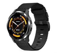 18mm Wear-Resistant Nylon Band Compatible with Garmin Venu 3S/2S/Vivoactive 4S/Vivomove 3S, Rugged Nylon Quick Release Farbic Strap Wristband for forerunner 265S/255S/Fossil Women's Gen 6/5E 42mm