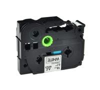 18mm Width Laminated Label Tape for Brother P-Touch PT-1000. Black ON White 8m in Length. TZe-241. See Description for List of Compatible Printers. TZ-241