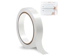 18mm X 10m Melamine Edging Tape, Worktop Edging Strip Self-Adhesive Furniture Edging Strip No Iron Pre-Glued Tape for Worktop Kitchen Cabinet Furniture Wooden Panels Restoration DIY Application, White