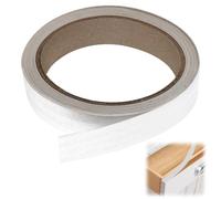 18mm X 10m White Kitchen Worktop Edging Strip, Melamine Self Adhesive Edging Strip for Furniture, Easy DIY Kitchen Cabinet Edging Strip Worktop Edging Strip, for Cabinet Repair, Tables Shelves Panels