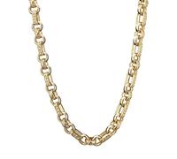 18mm XXL Gold Ornate Gypsy Link Belcher Chain Luxury Finish and Detailing 18K Real Gold Plated Jewellery Chunky and Heavy XXL Gold Necklace (Length: 24 Inches) - Bling King London