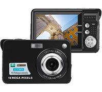 18MP Megapixel Digital Camera with 2.7" LCD Screen, Rechargeable Battery, HD Photo and Video for Indoor, Outdoor Photography for Adults, Kids (Camera Only, Black)